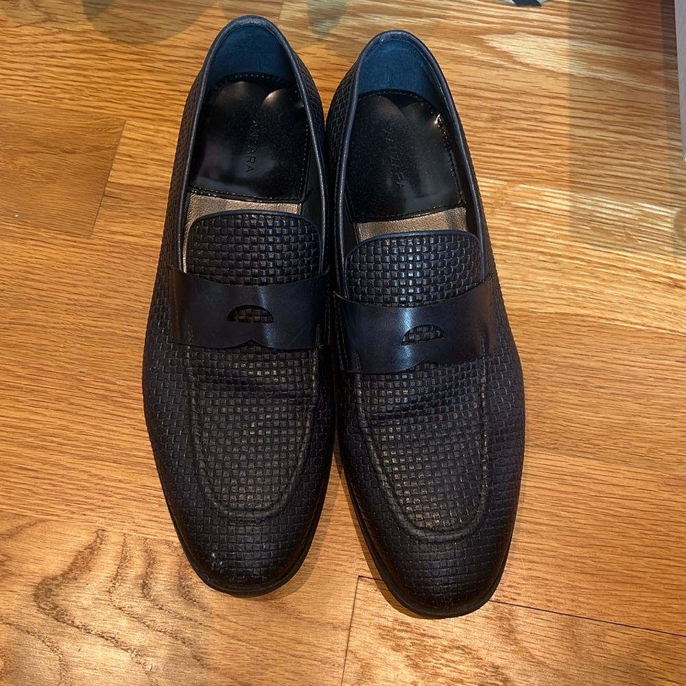 Zanzara men’s black dress shoes size 10